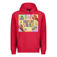 Cardinal mardi gras Premium Hoodie - MaliasSmallBusiness