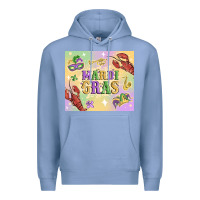 Colony Blue mardi gras Premium Hoodie - MaliasSmallBusiness