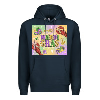 Navy mardi gras Premium Hoodie - MaliasSmallBusiness
