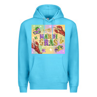 Ocean Blue mardi gras Premium Hoodie - MaliasSmallBusiness