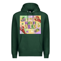 Sports Green mardi gras Premium Hoodie - MaliasSmallBusiness