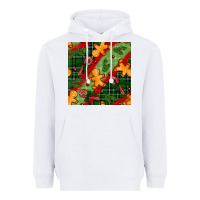 White christmas gingerbread man and candy cane seamless pattern Heavyweight Hoodie - BundleAndBundleShop