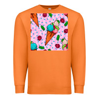 Carrot ice cream seamless pattern Premium Sweatshirt - BundleAndBundleShop
