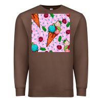 Chestnut ice cream seamless pattern Premium Sweatshirt - BundleAndBundleShop