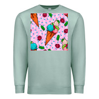 Seafoam ice cream seamless pattern Premium Sweatshirt - BundleAndBundleShop
