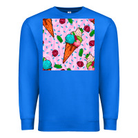 True Royal ice cream seamless pattern Premium Sweatshirt - BundleAndBundleShop