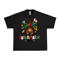 Black educational coordinator life afro messy bun Urban Heavy Tee - texasbilliewilder