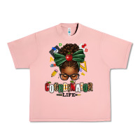 Salmon educational coordinator life afro messy bun Urban Heavy Tee - texasbilliewilder