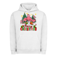 Pigment Lunar Rock merry christmas flamingos Urban Hoodie - MaliasSmallBusiness