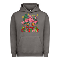 Pigment Tornado merry christmas flamingos Urban Hoodie - MaliasSmallBusiness