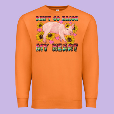 Western Don't Go Bacon My Heart Pig Premium Sweatshirt Designed By Artiststas