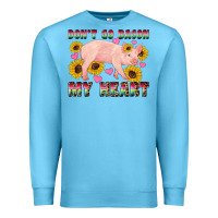 Ocean Blue western don't go bacon my heart pig Premium Sweatshirt - Artiststas