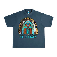 Midnight Navy He Is Risen Urban Heavy Tee - RanaPortraitStore
