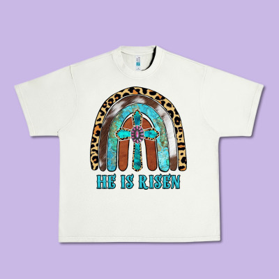 He Is Risen Urban Heavy Tee Designed By Ranaportraitstore