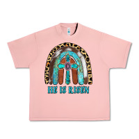 Salmon He Is Risen Urban Heavy Tee - RanaPortraitStore