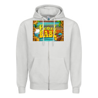 Dove Grey beach babe skinny metal can holder Zipper Hoodie - HRA Design Shop