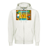 Oatmeal Heather beach babe skinny metal can holder Zipper Hoodie - HRA Design Shop