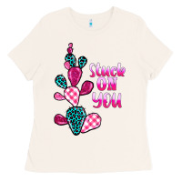 Bone stuck on you cactus Ladies Tee - BarkalooDesign