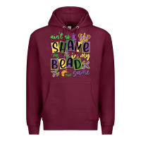 Burgundy ain't no shame in my bead game Premium Hoodie - MaliasSmallBusiness