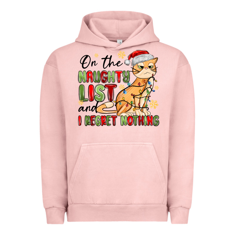On The Naughty List And I Regret Nothing Urban Hoodie by MaliasSmallBusiness | Teevron