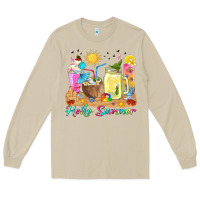 Mushroom hello summer drinks Long Sleeve Tee - texasbilliewilder
