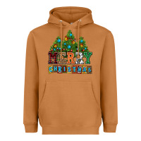 Meerkat merry christmas with christmas trees Heavyweight Hoodie - AdoDesignShop