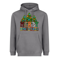 Storm merry christmas with christmas trees Heavyweight Hoodie - AdoDesignShop
