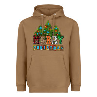 Toasted Coconut merry christmas with christmas trees Heavyweight Hoodie - AdoDesignShop