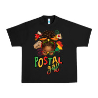 Black juneteenth afro messy bun postal girl Urban Heavy Tee - texasbilliewilder