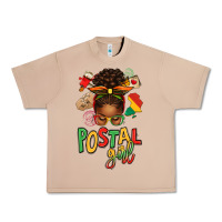 Burro juneteenth afro messy bun postal girl Urban Heavy Tee - texasbilliewilder