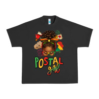 Pigment Black juneteenth afro messy bun postal girl Urban Heavy Tee - texasbilliewilder