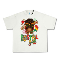 Pistachio juneteenth afro messy bun postal girl Urban Heavy Tee - texasbilliewilder