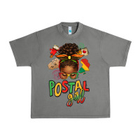 Tornado juneteenth afro messy bun postal girl Urban Heavy Tee - texasbilliewilder