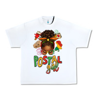 White juneteenth afro messy bun postal girl Urban Heavy Tee - texasbilliewilder