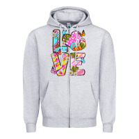 Heather Grey Love Easter Zipper Hoodie - Neo Western