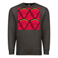 Smoke Watermelon Slices Seamless Pattern Premium Sweatshirt - BundleAndBundleShop