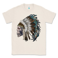 Natural skull with indian headdress Classic Tee - RanaPortraitStore
