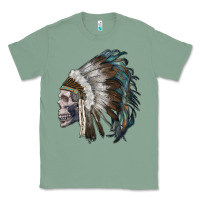 Sage skull with indian headdress Classic Tee - RanaPortraitStore