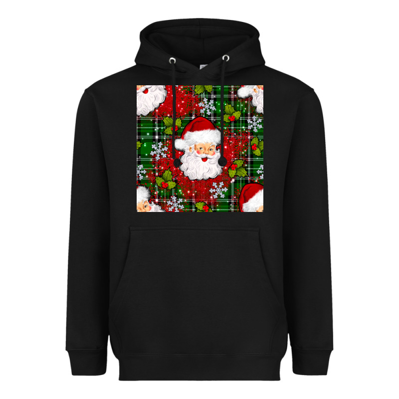 Christmas Santa Claus Seamless Pattern Heavyweight Hoodie by BundleAndBundleShop | Teevron