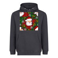 Smoke Christmas Santa Claus Seamless Pattern Heavyweight Hoodie - BundleAndBundleShop