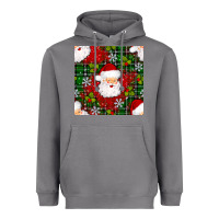 Storm Christmas Santa Claus Seamless Pattern Heavyweight Hoodie - BundleAndBundleShop