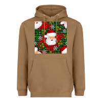 Toasted Coconut Christmas Santa Claus Seamless Pattern Heavyweight Hoodie - BundleAndBundleShop