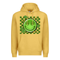 Antique Gold checkered st. patrick's day Premium Hoodie - MaliasSmallBusiness
