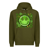 Army Green checkered st. patrick's day Premium Hoodie - MaliasSmallBusiness