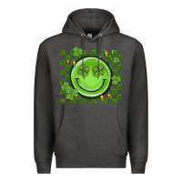 Charcoal Heather checkered st. patrick's day Premium Hoodie - MaliasSmallBusiness