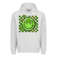 Dove Grey checkered st. patrick's day Premium Hoodie - MaliasSmallBusiness