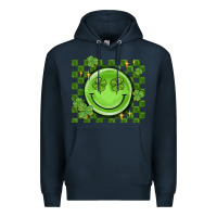 Navy checkered st. patrick's day Premium Hoodie - MaliasSmallBusiness