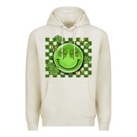 Oatmeal Heather checkered st. patrick's day Premium Hoodie - MaliasSmallBusiness