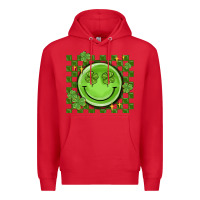 Red checkered st. patrick's day Premium Hoodie - MaliasSmallBusiness
