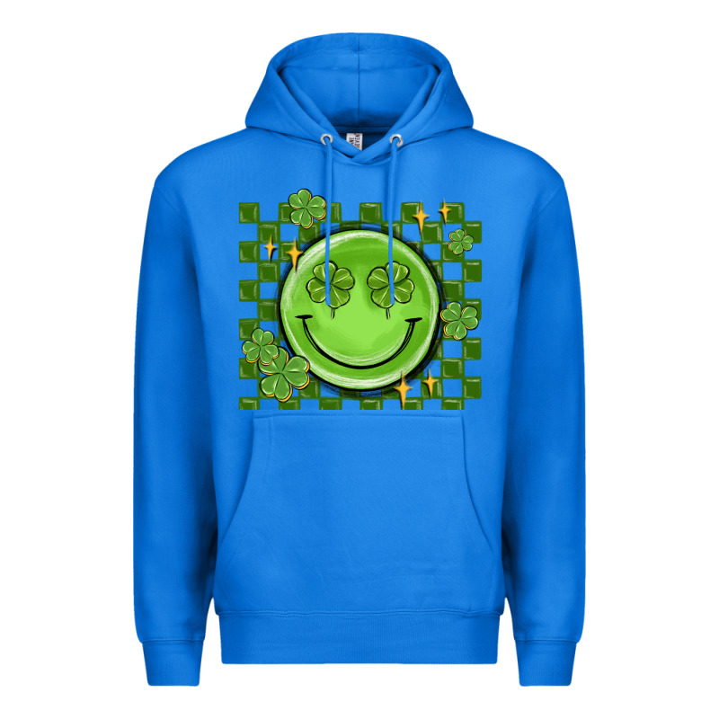 Checkered St. Patrick's Day Premium Hoodie by MaliasSmallBusiness | Teevron